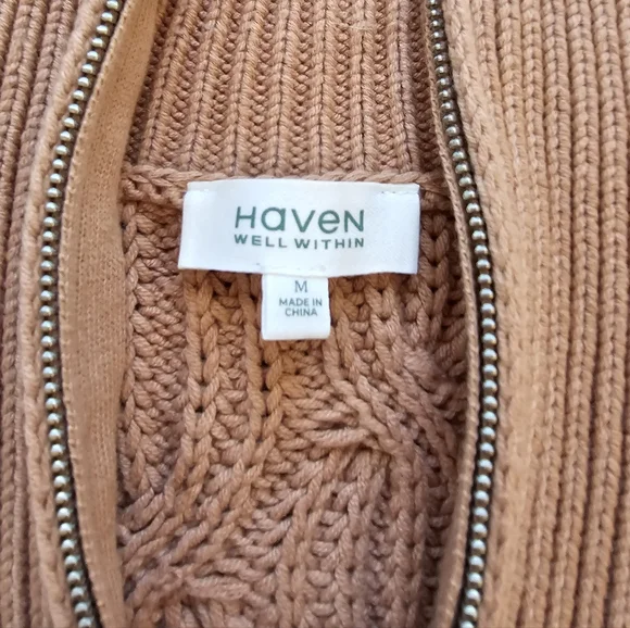 Haven Well Within Cable Knit Half-Zip Sweater - Picture 6 of 8